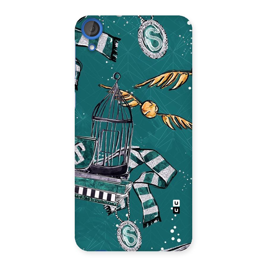 Green Scarf Back Case for HTC Desire 820