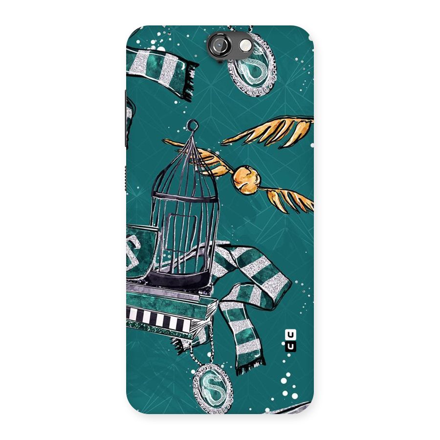 Green Scarf Back Case for HTC One A9