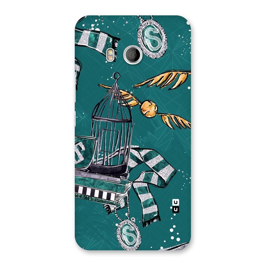 Green Scarf Back Case for HTC U11