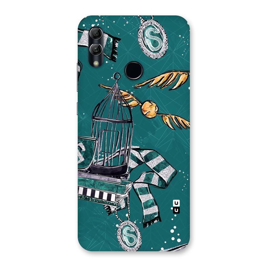 Green Scarf Back Case for Honor 10 Lite