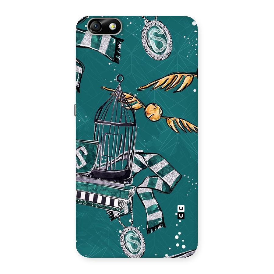 Green Scarf Back Case for Honor 4X