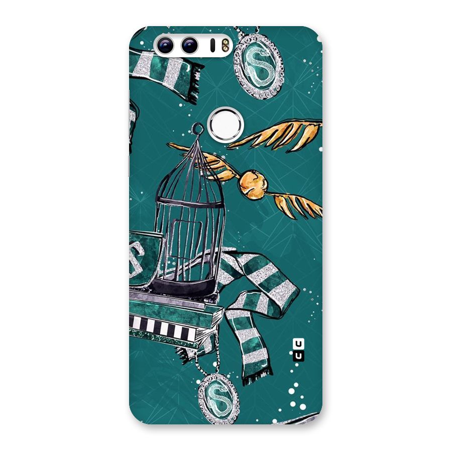 Green Scarf Back Case for Honor 8