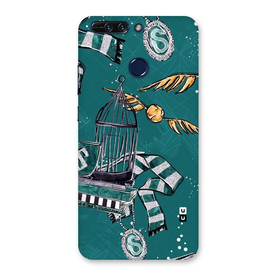 Green Scarf Back Case for Honor 8 Pro