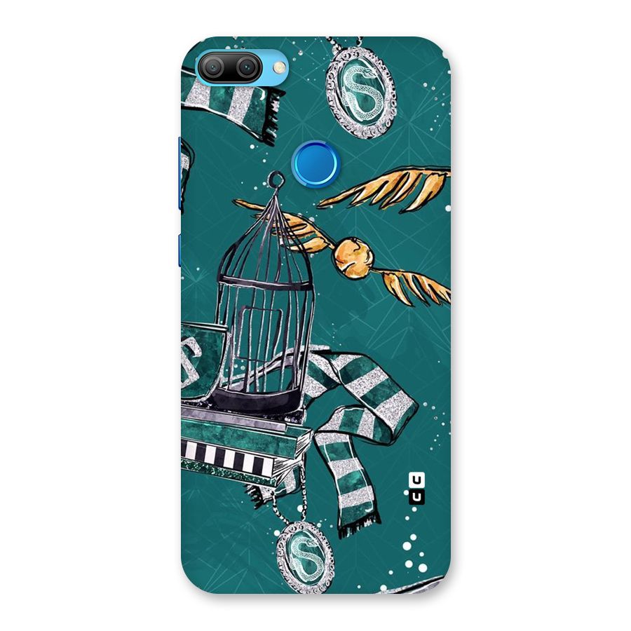 Green Scarf Back Case for Honor 9N