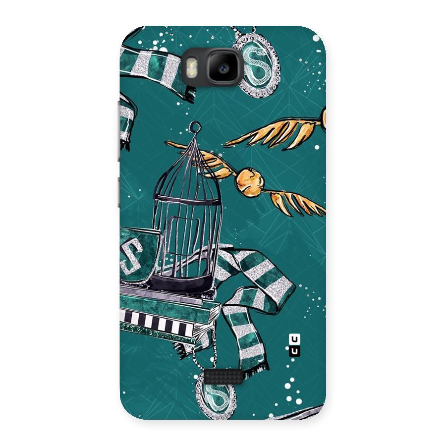 Green Scarf Back Case for Honor Bee