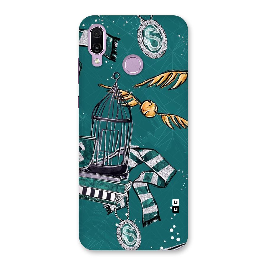 Green Scarf Back Case for Honor Play