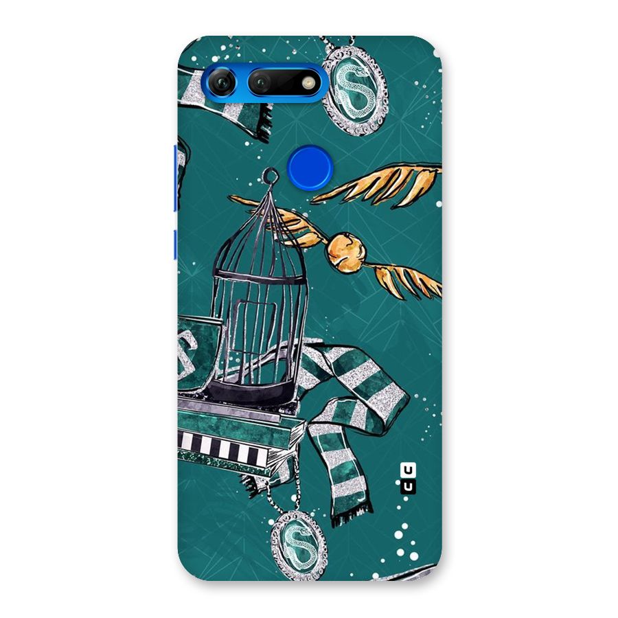Green Scarf Back Case for Honor View 20