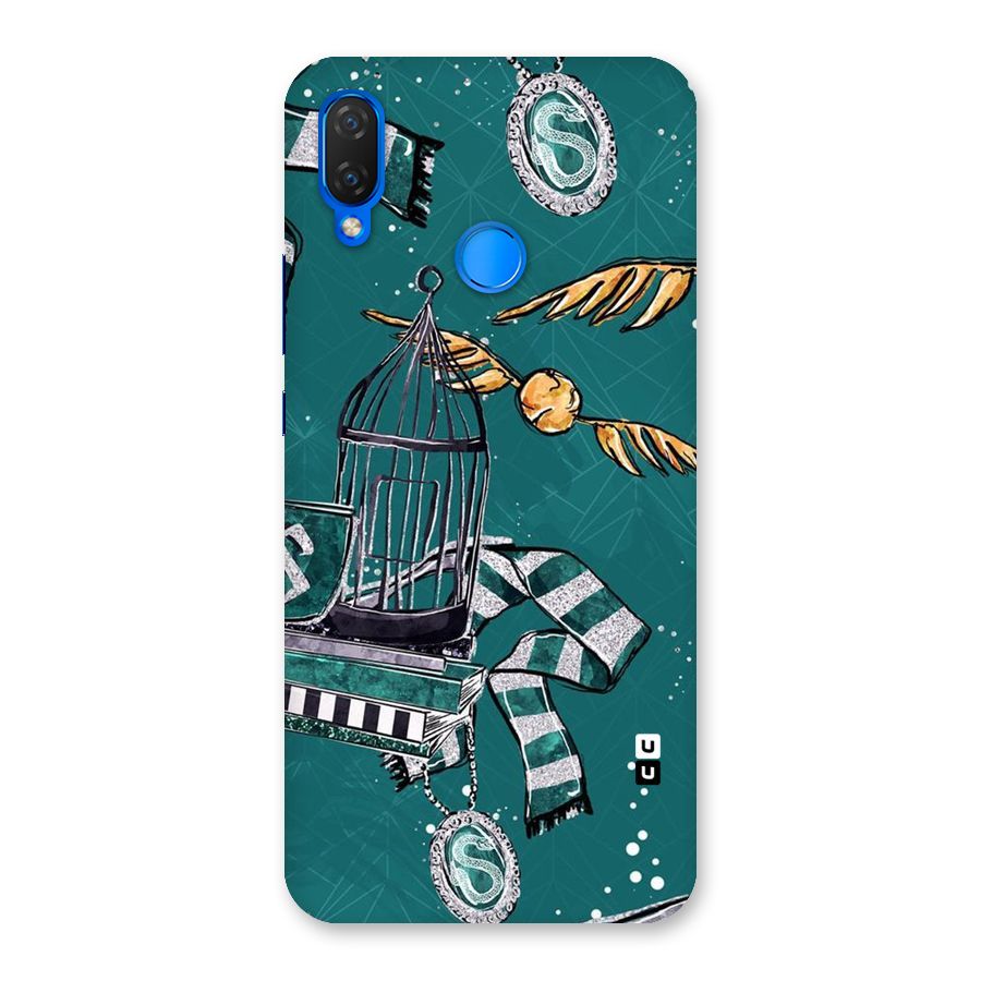 Green Scarf Back Case for Huawei P Smart+