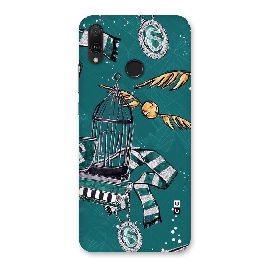 Green Scarf Back Case for Huawei Y9 (2019)