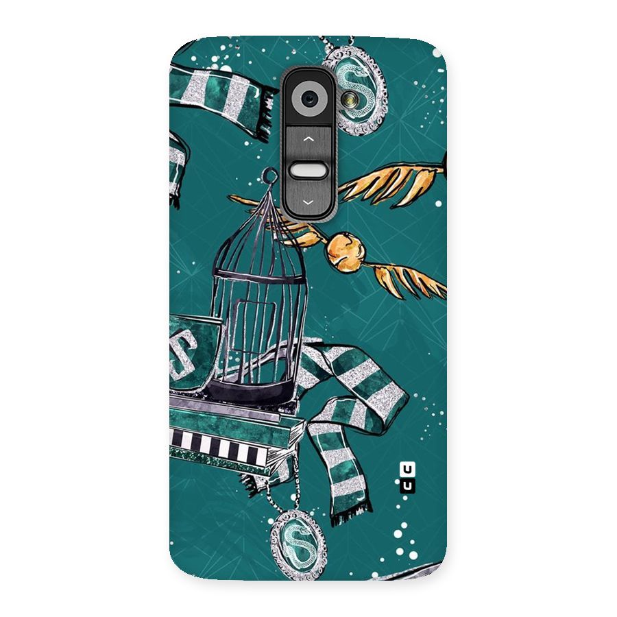 Green Scarf Back Case for LG G2