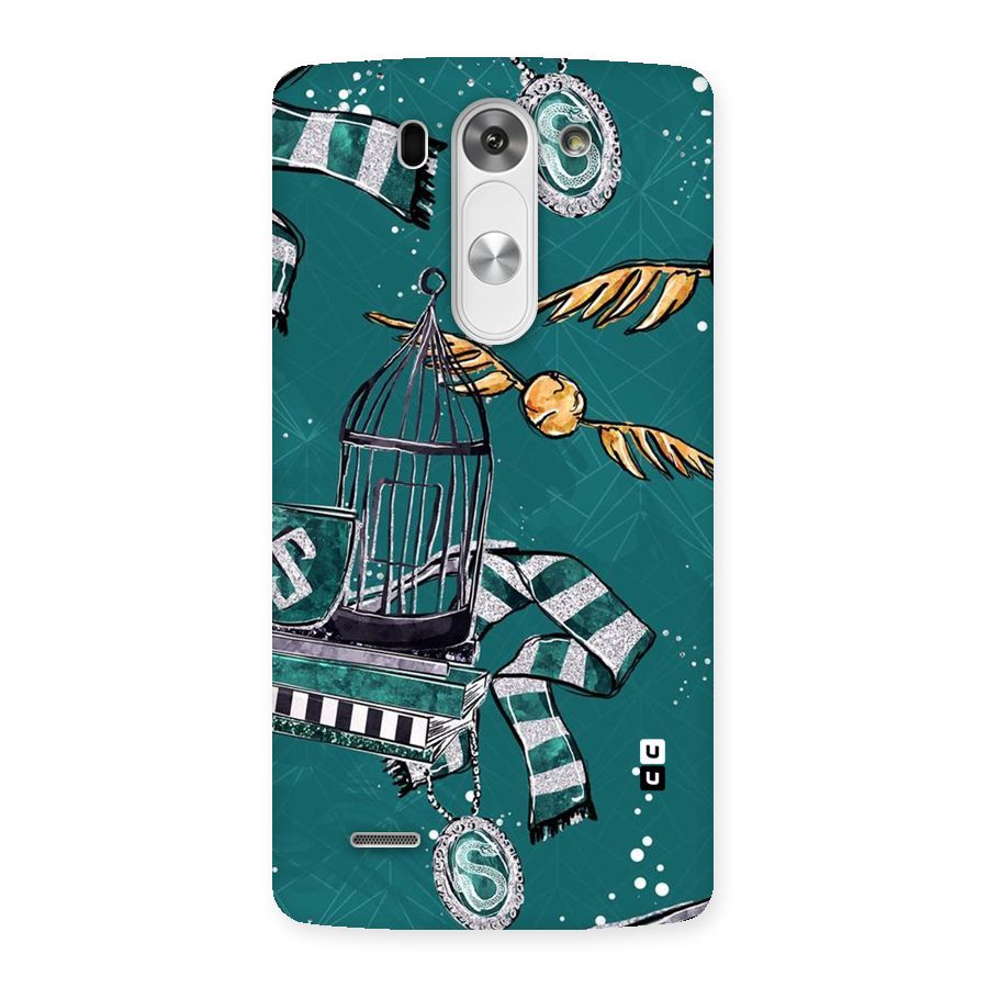 Green Scarf Back Case for LG G3 Beat