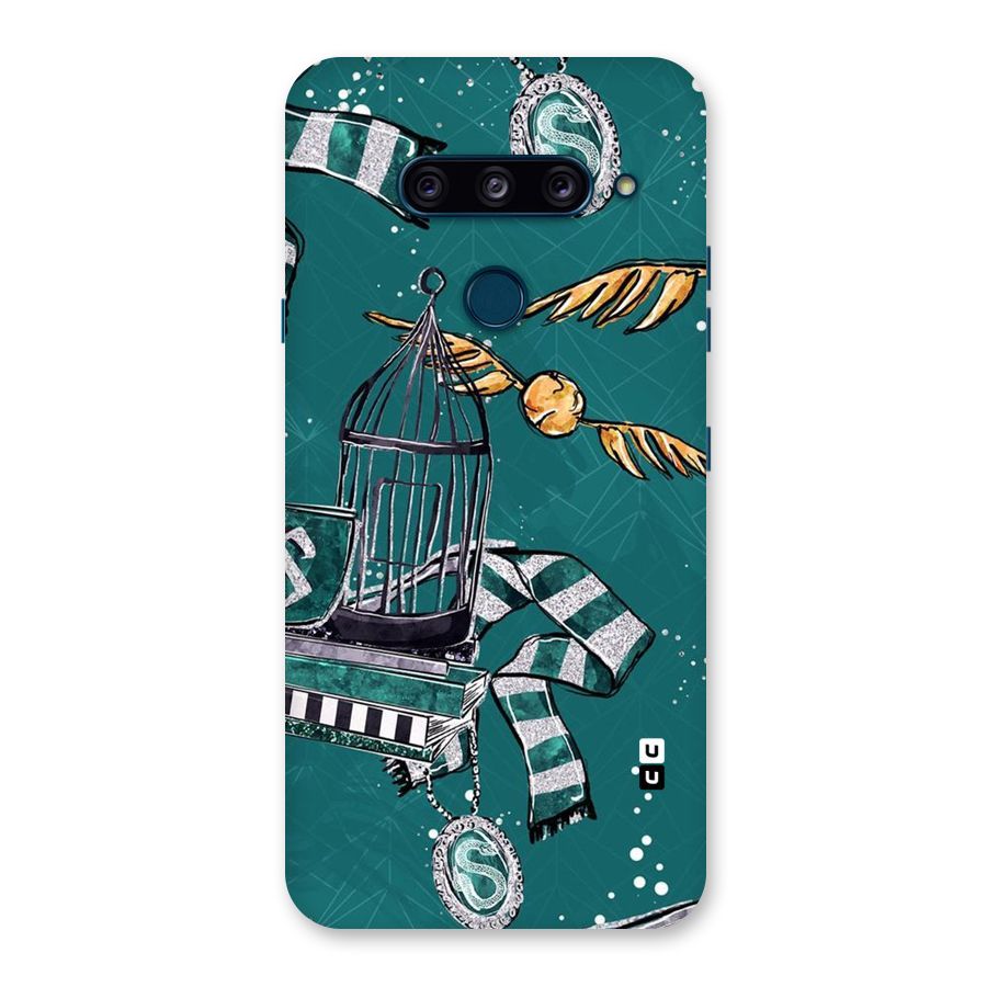 Green Scarf Back Case for LG  V40 ThinQ