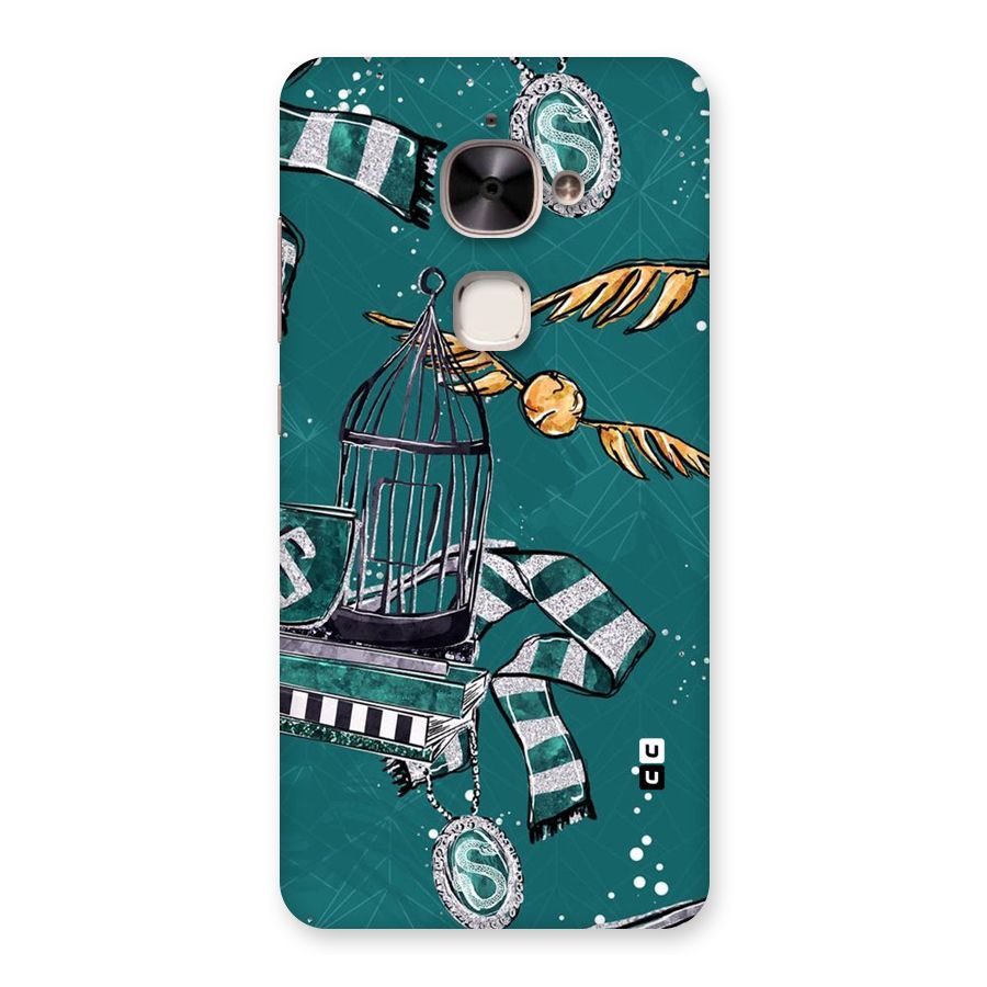 Green Scarf Back Case for Le 2