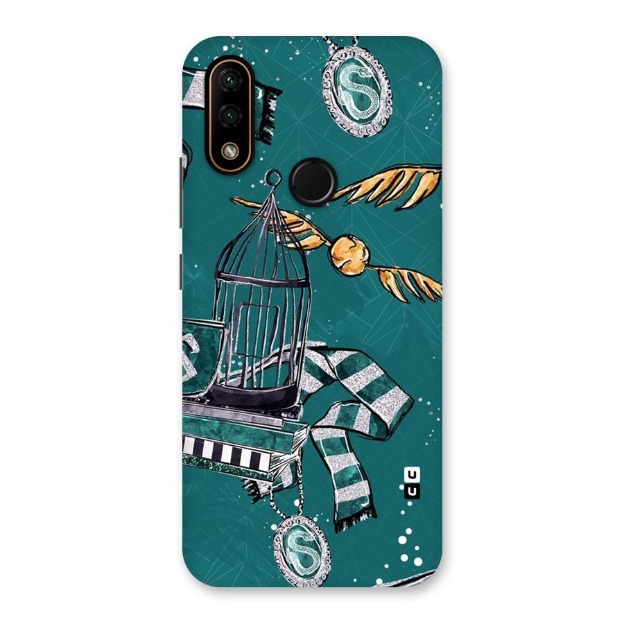 Green Scarf Back Case for Lenovo A6 Note