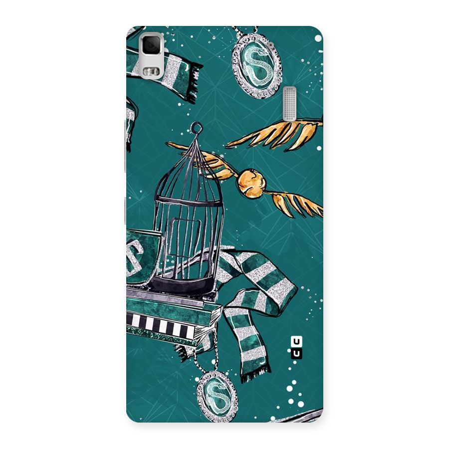 Green Scarf Back Case for Lenovo K3 Note