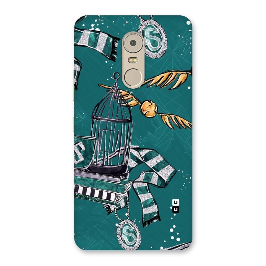 Green Scarf Back Case for Lenovo K6 Note