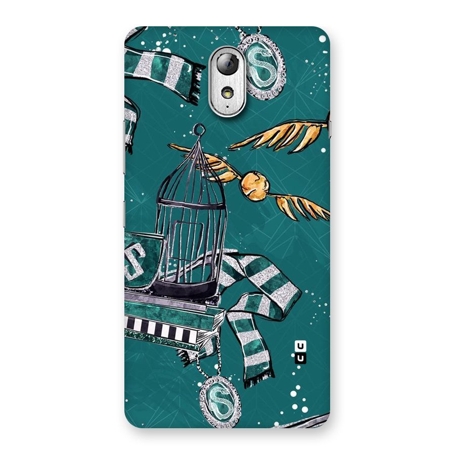 Green Scarf Back Case for Lenovo Vibe P1M