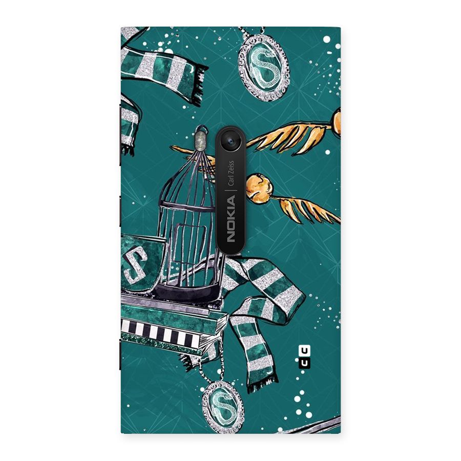 Green Scarf Back Case for Lumia 920