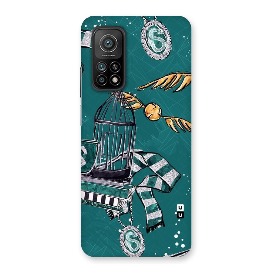 Green Scarf Back Case for Mi 10T 5G