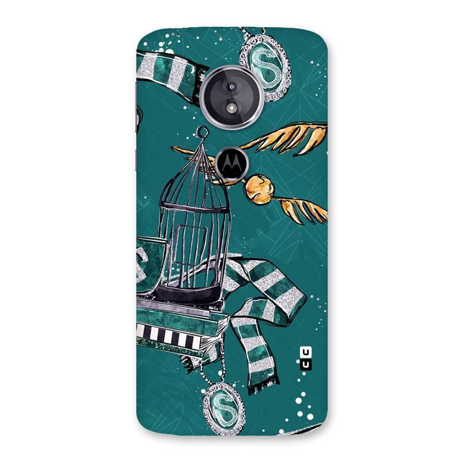 Green Scarf Back Case for Moto E5