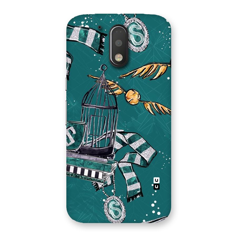Green Scarf Back Case for Motorola Moto G4 Plus