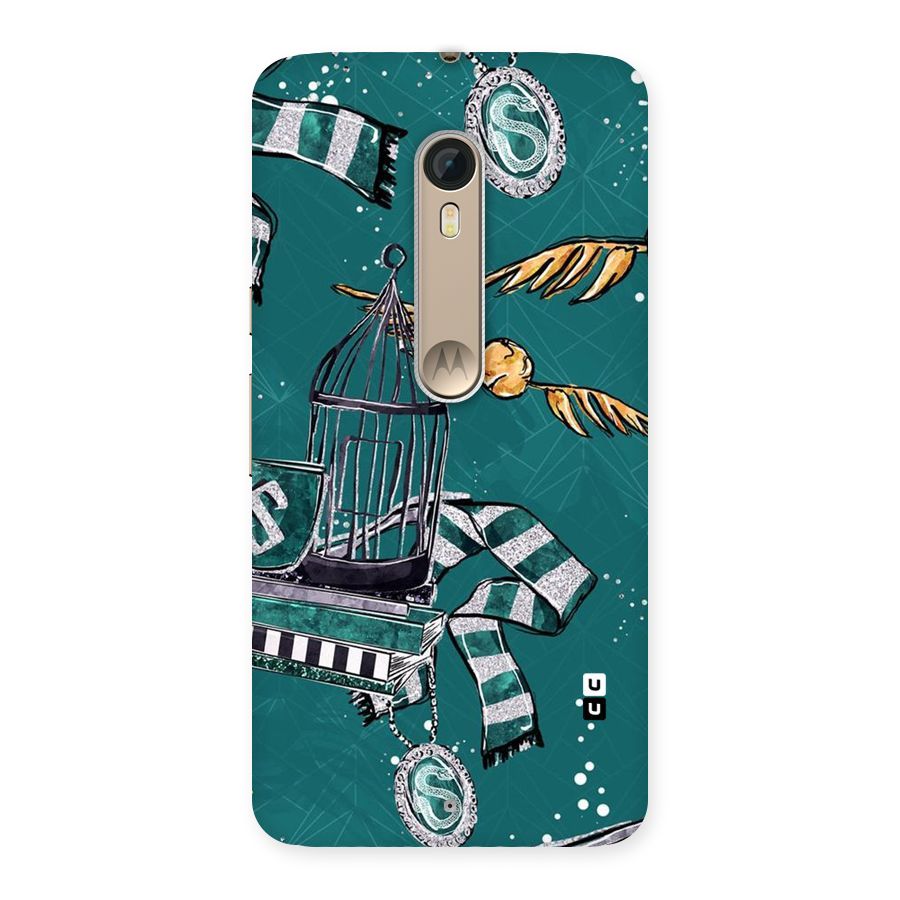 Green Scarf Back Case for Motorola Moto X Style