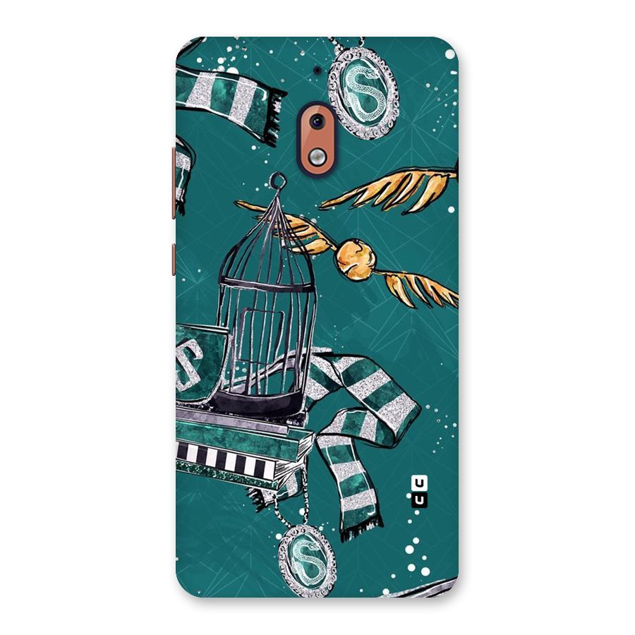 Green Scarf Back Case for Nokia 2.1