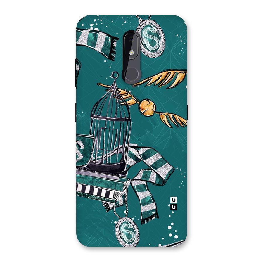 Green Scarf Back Case for Nokia 3.2