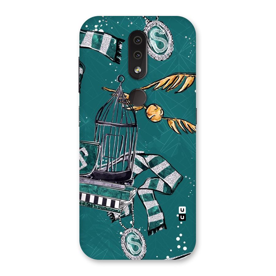 Green Scarf Back Case for Nokia 4.2