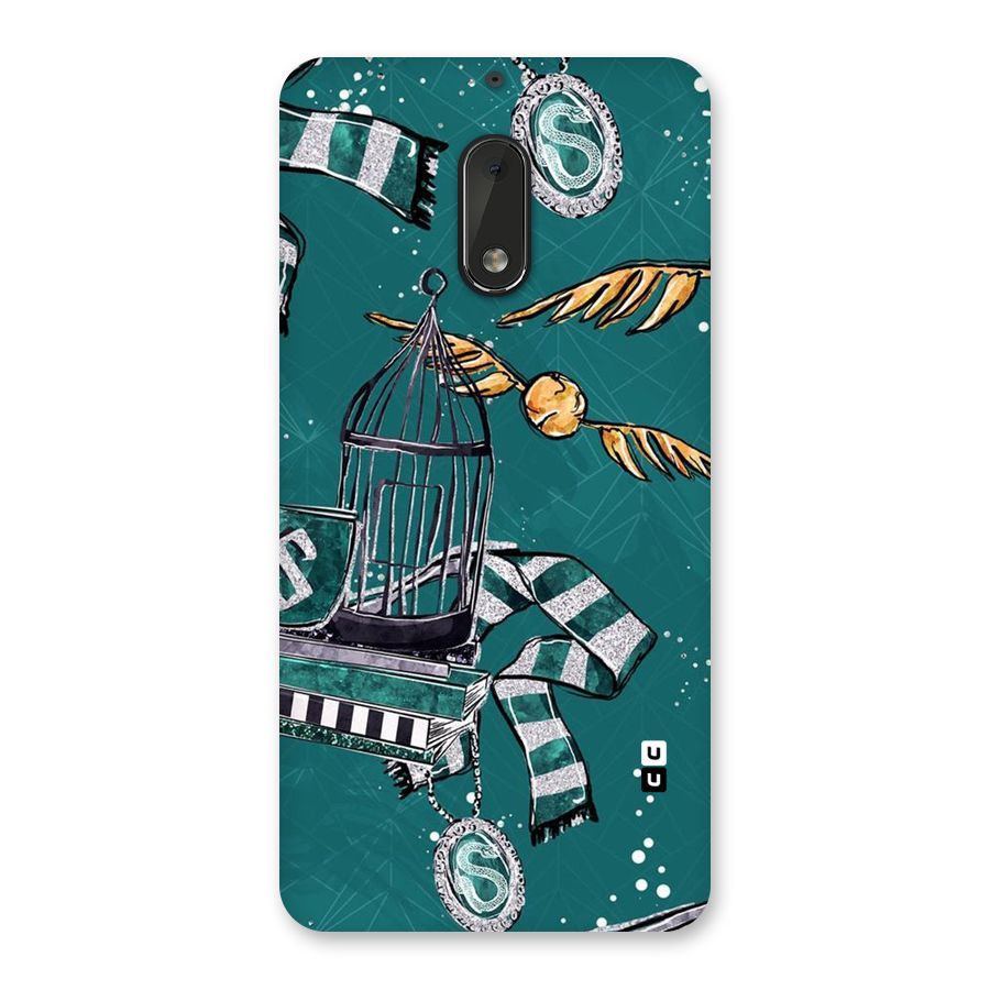 Green Scarf Back Case for Nokia 6