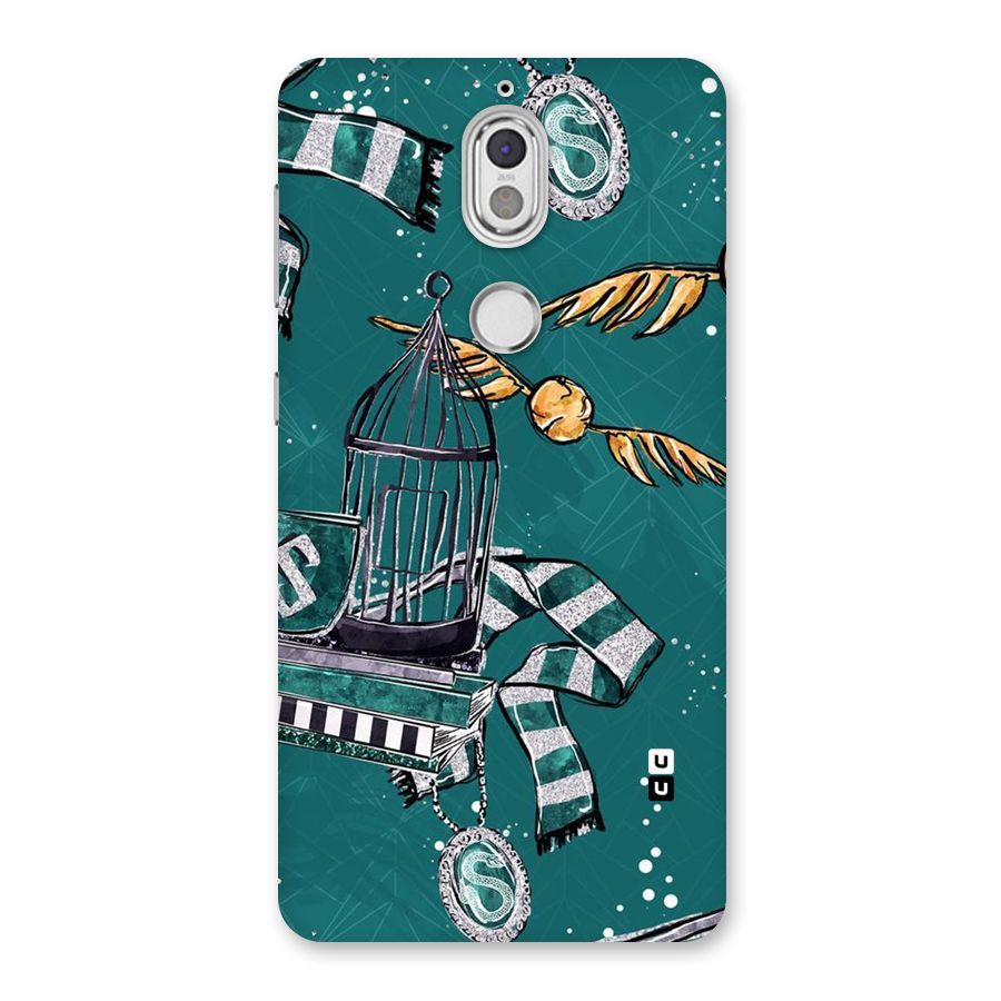 Green Scarf Back Case for Nokia 7