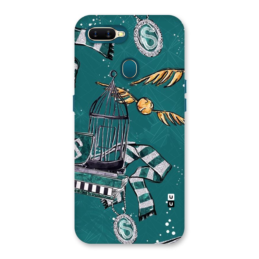 Green Scarf Back Case for Oppo A11k
