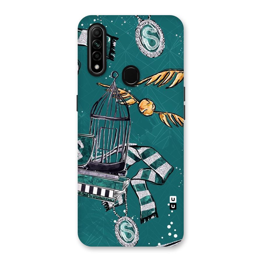 Green Scarf Back Case for Oppo A31