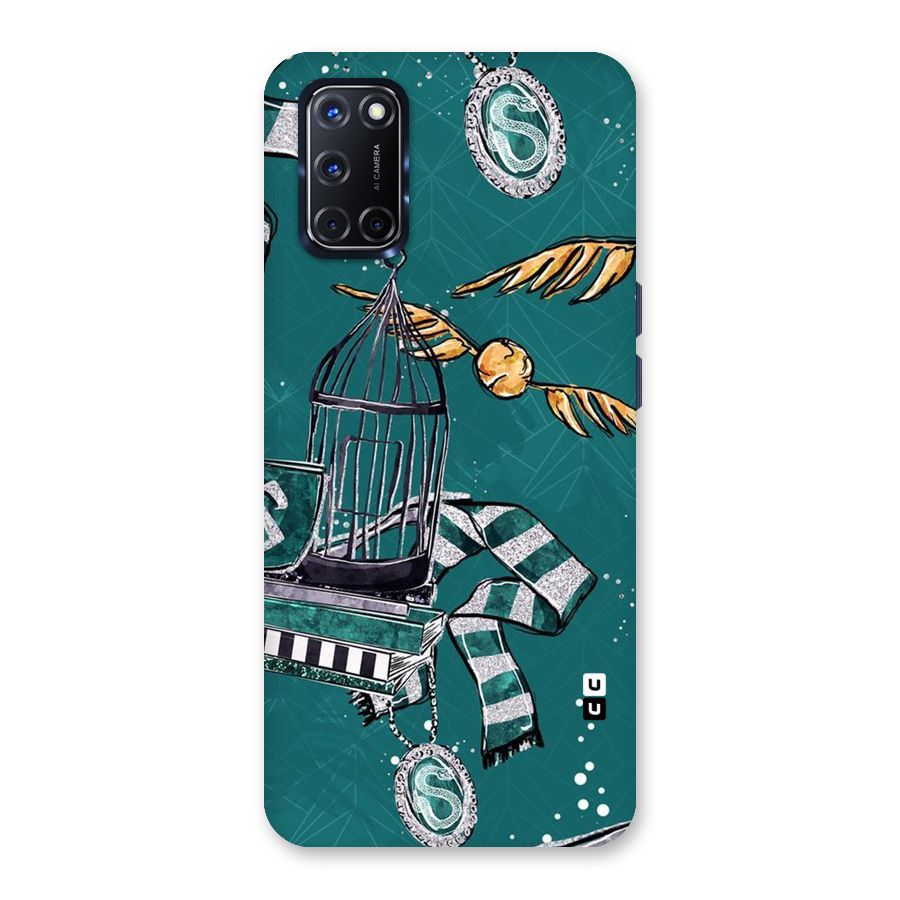 Green Scarf Back Case for Oppo A52