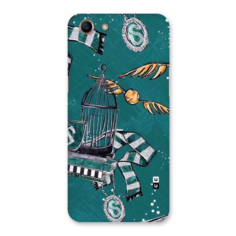 Green Scarf Back Case for Oppo A83 (2018)