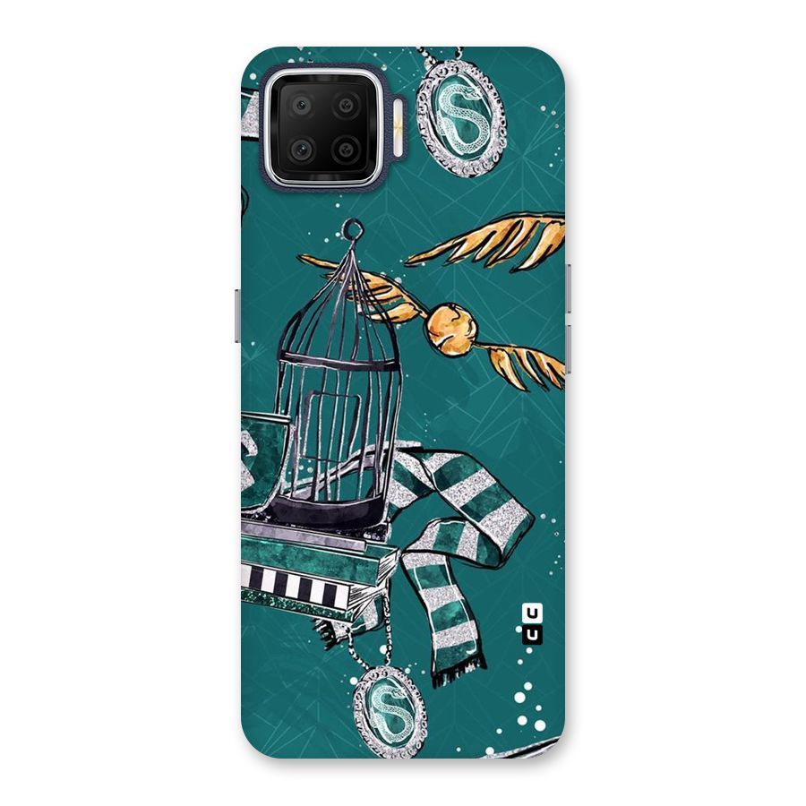 Green Scarf Back Case for Oppo F17