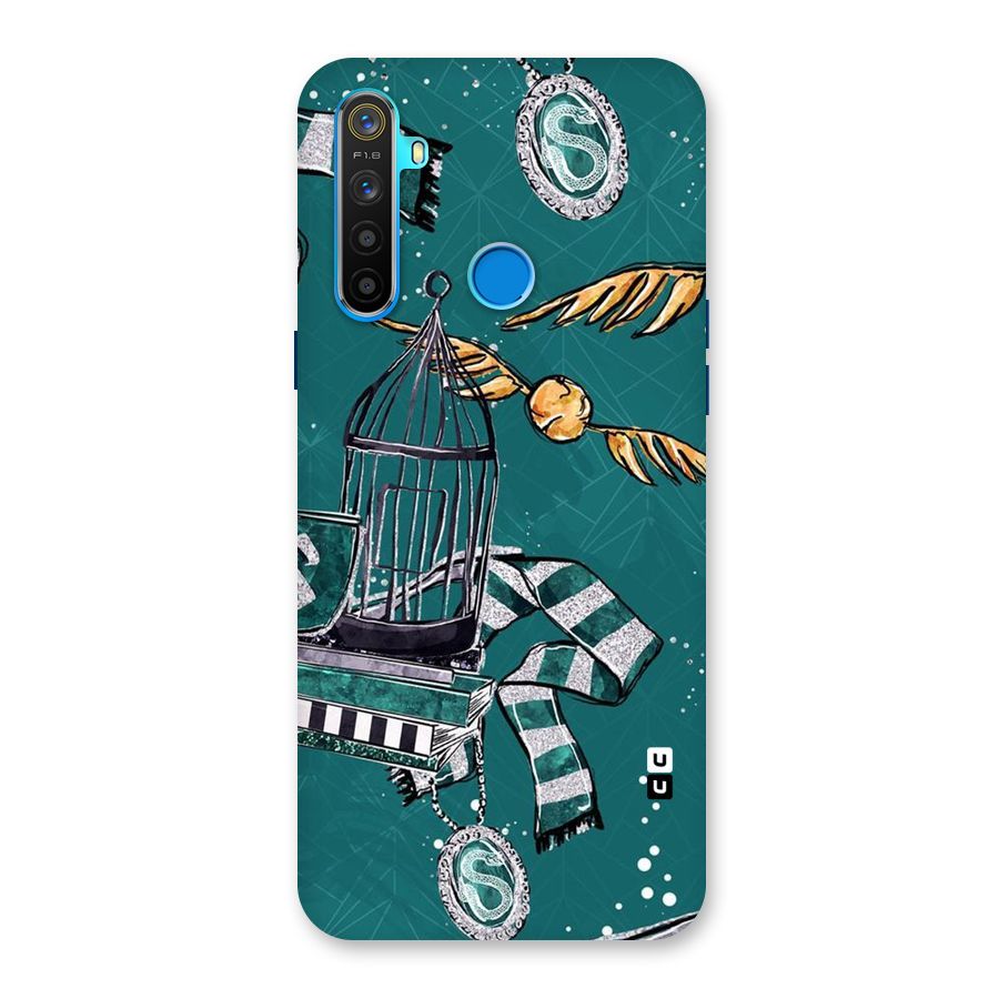 Green Scarf Back Case for Realme 5s
