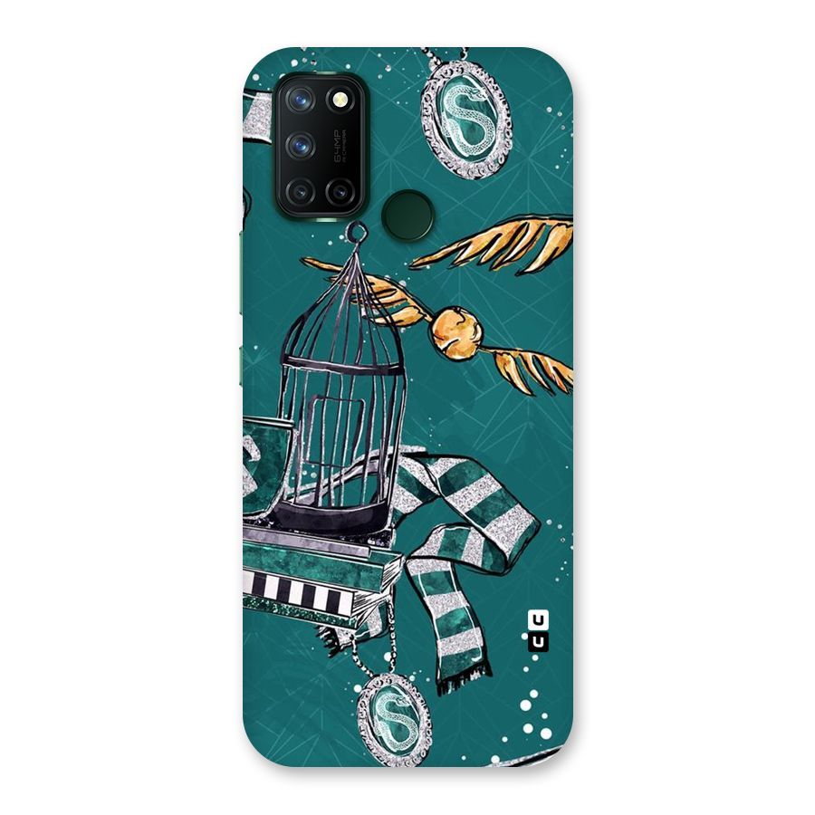 Green Scarf Back Case for Realme 7i