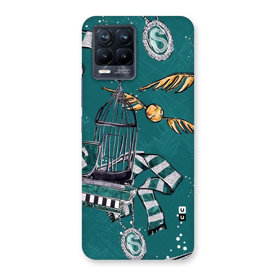 Green Scarf Back Case for Realme 8 Pro