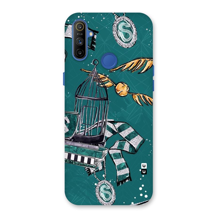 Green Scarf Back Case for Realme Narzo 10A
