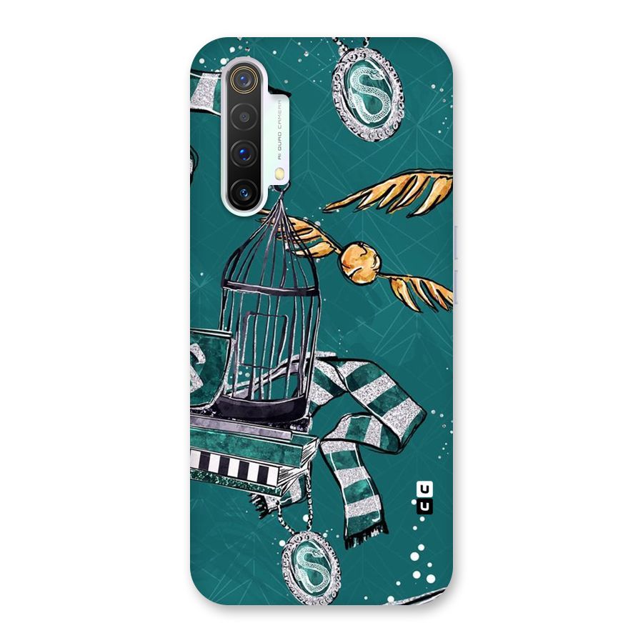 Green Scarf Back Case for Realme X3 SuperZoom