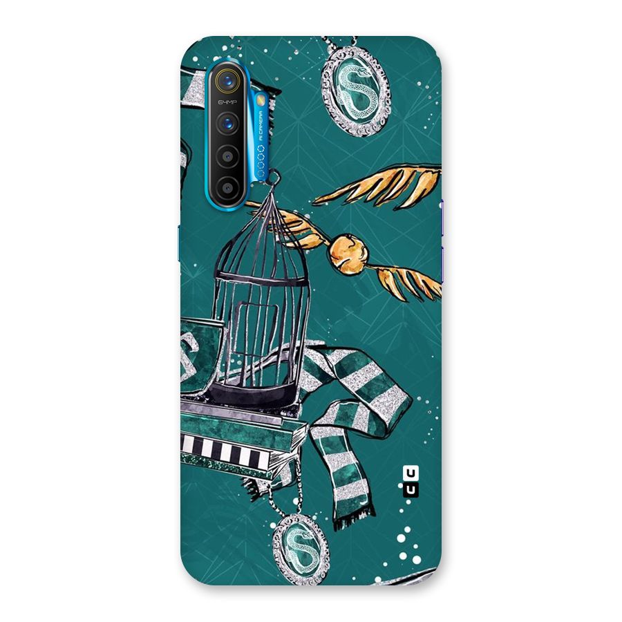 Green Scarf Back Case for Realme XT