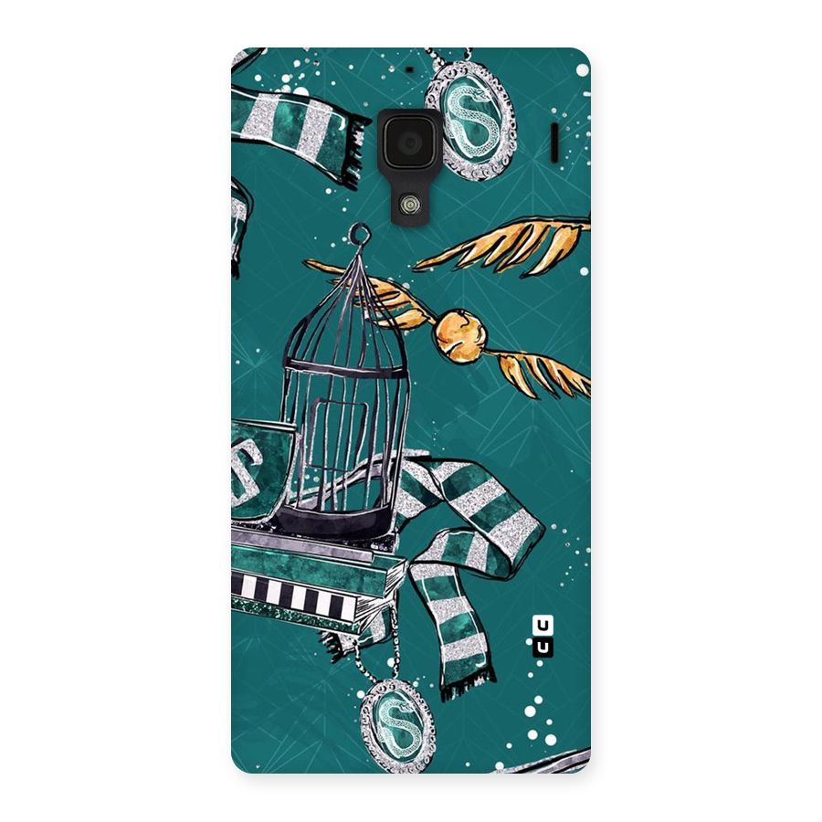 Green Scarf Back Case for Redmi 1S