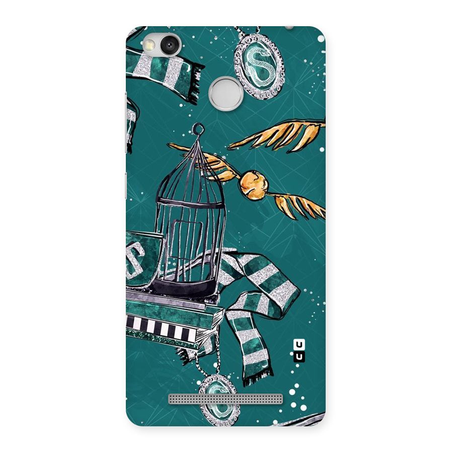 Green Scarf Back Case for Redmi 3S Prime