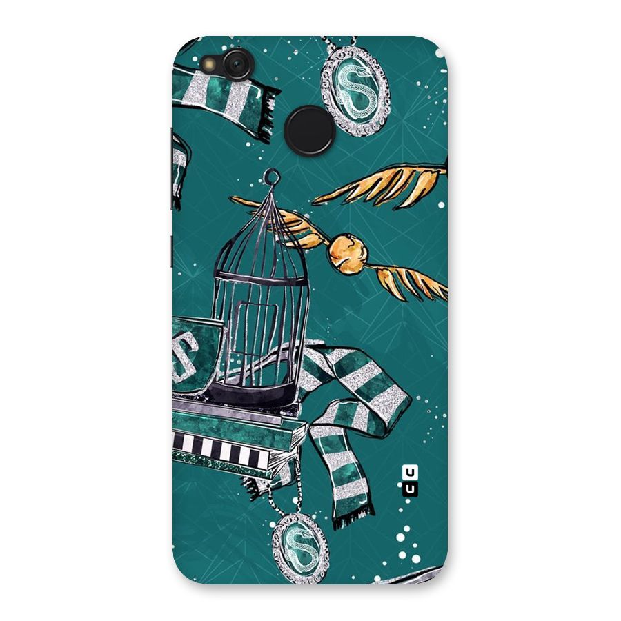 Green Scarf Back Case for Redmi 4