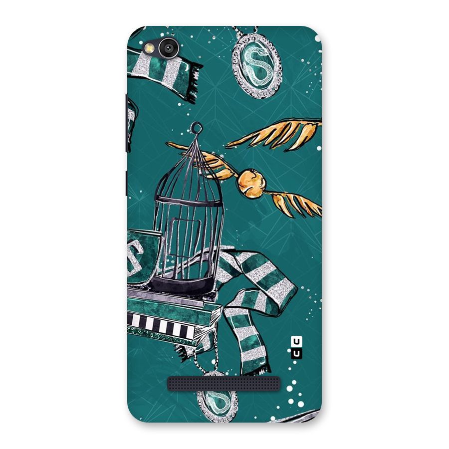 Green Scarf Back Case for Redmi 4A