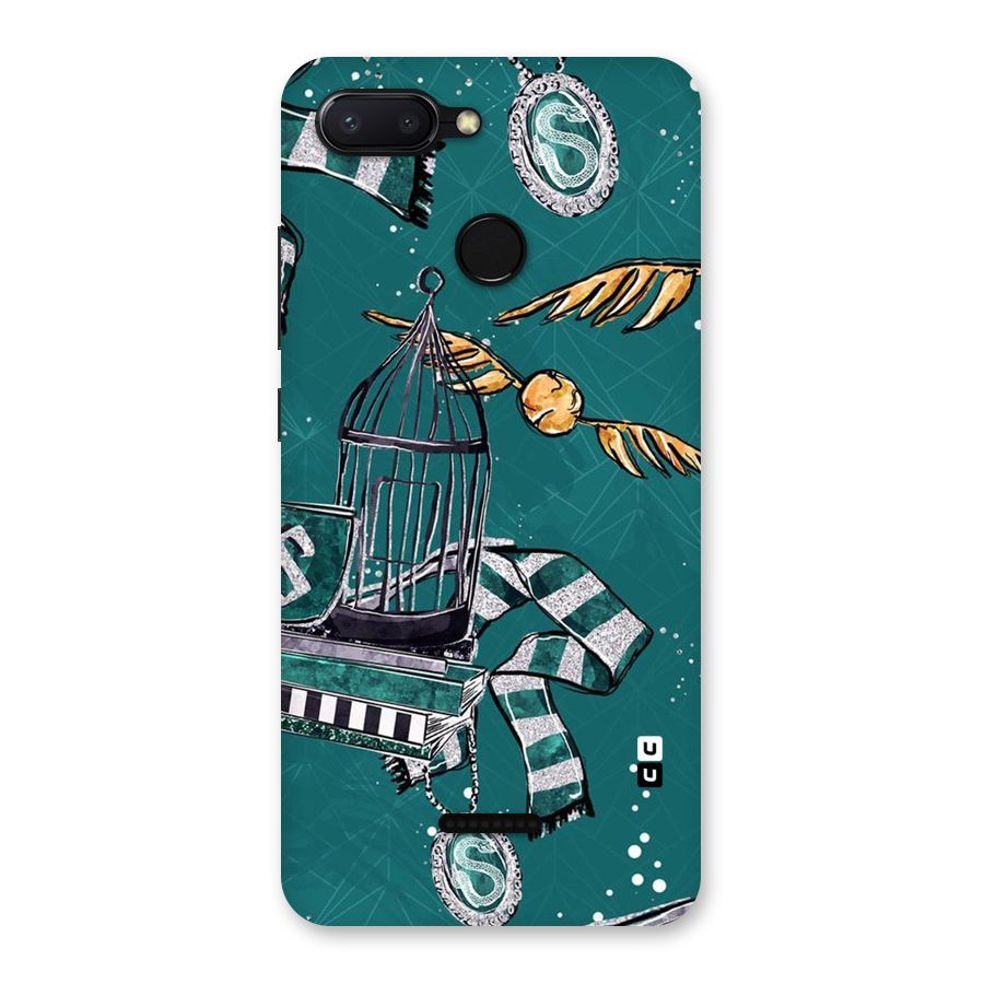 Green Scarf Back Case for Redmi 6