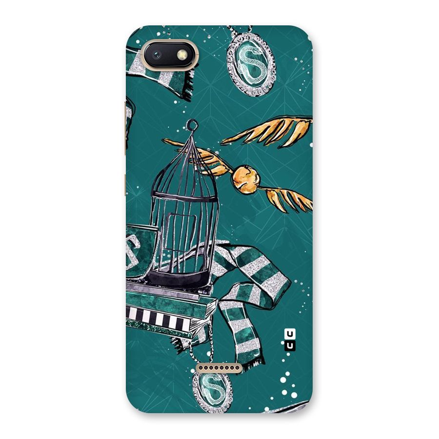 Green Scarf Back Case for Redmi 6A