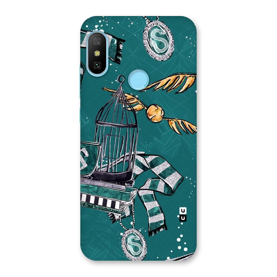 Green Scarf Back Case for Redmi 6 Pro