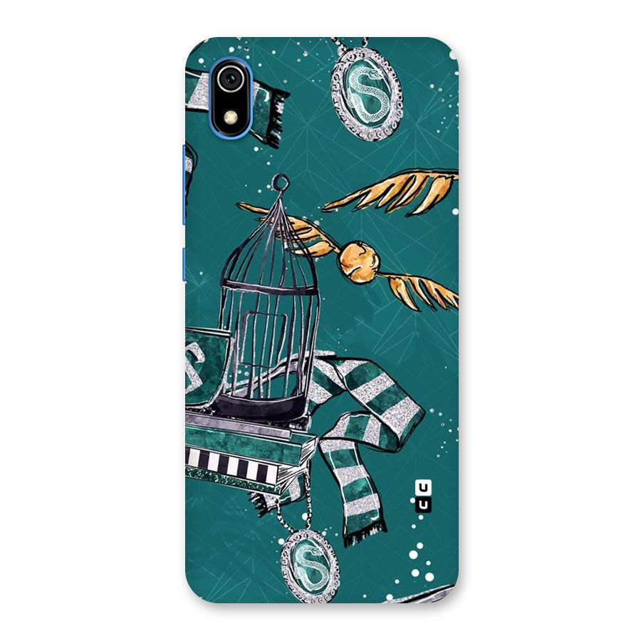 Green Scarf Back Case for Redmi 7A